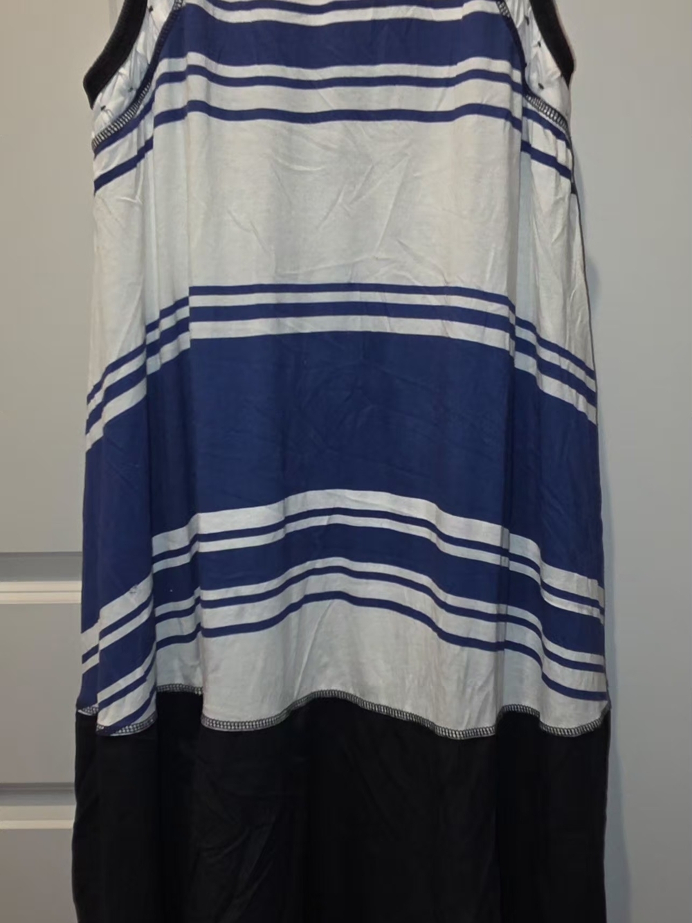 Free People Movement Striped Maxi Dress in Blue & White Like New